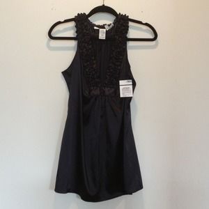 NWT Max Studio Black Silk top